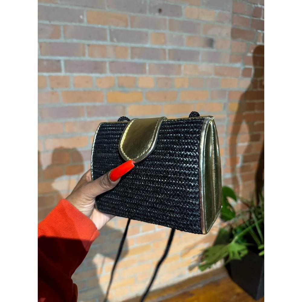 Gold/Black Purse Crossbody - image 2